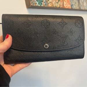 Louis Vuitton Black Textured Wallet